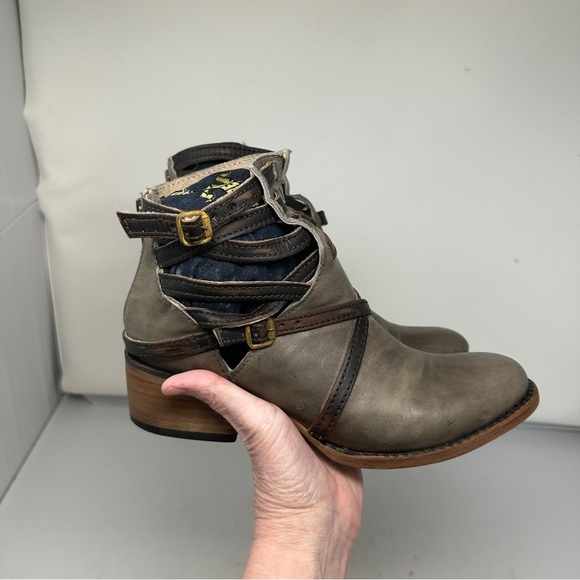 Freebird by Steven Stair Booties Size‎ 8 Bohemian Western Southwestern Leather - Picture 9 of 16